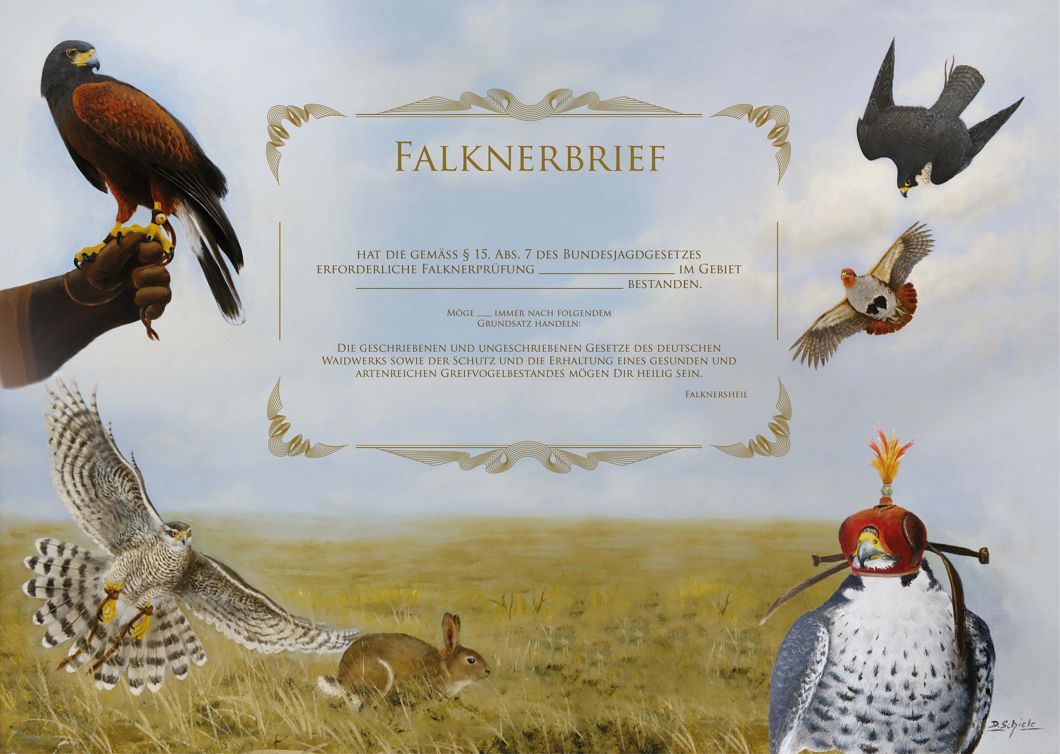 Schild Name Falkner Falknerei Wetterfestes Türschild « FALKE » Schiefer pers 