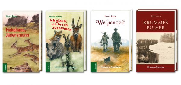 Buchpaket, Buchpaket Heinz Adam, Jagderzählungen, Erzählungen, Jagdgeschichten
