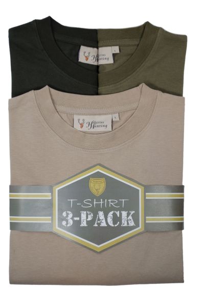 Hubertus T-Shirt, T-Shirt, Herren T-Shirt, 3-Pack T-Shirt