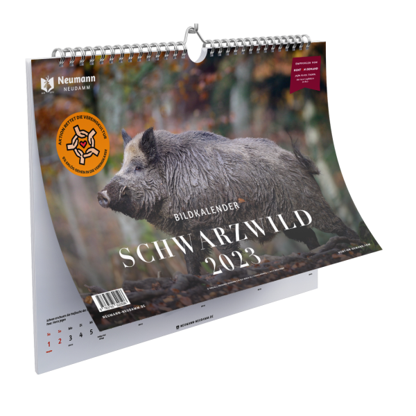 Kalender, Kalender 2023, Kalender Schwarzwild, Schwarzwild, Schwarzwildkalender 2023
