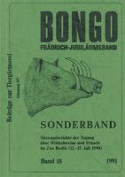 Bongo,Frädrich,Jubiläum,Band,18,Sitzungsberichte,Wildschwein,Pekaris,Zoo,Berlin,1990